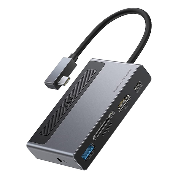 هاب 6 پورت USB-C باسئوس مدل CAHUB-DA0G بدون پک