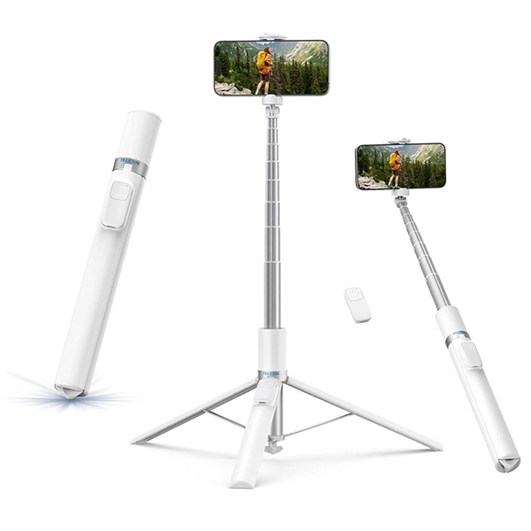 سه پایه و مونوپاد بلوتوثی تلسین TELESIN مدل P1-tss-002 با ریموت کنترل و ارتفاع قابل تنظیم